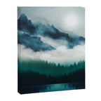 Midnight Moon Reflection Canvas Print Gallery Image 8