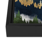 Midnight Mountains Framed Canvas Print Gallery Image 3
