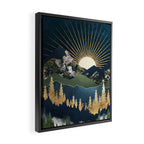 Midnight Mountains Framed Canvas Print Gallery Image 2