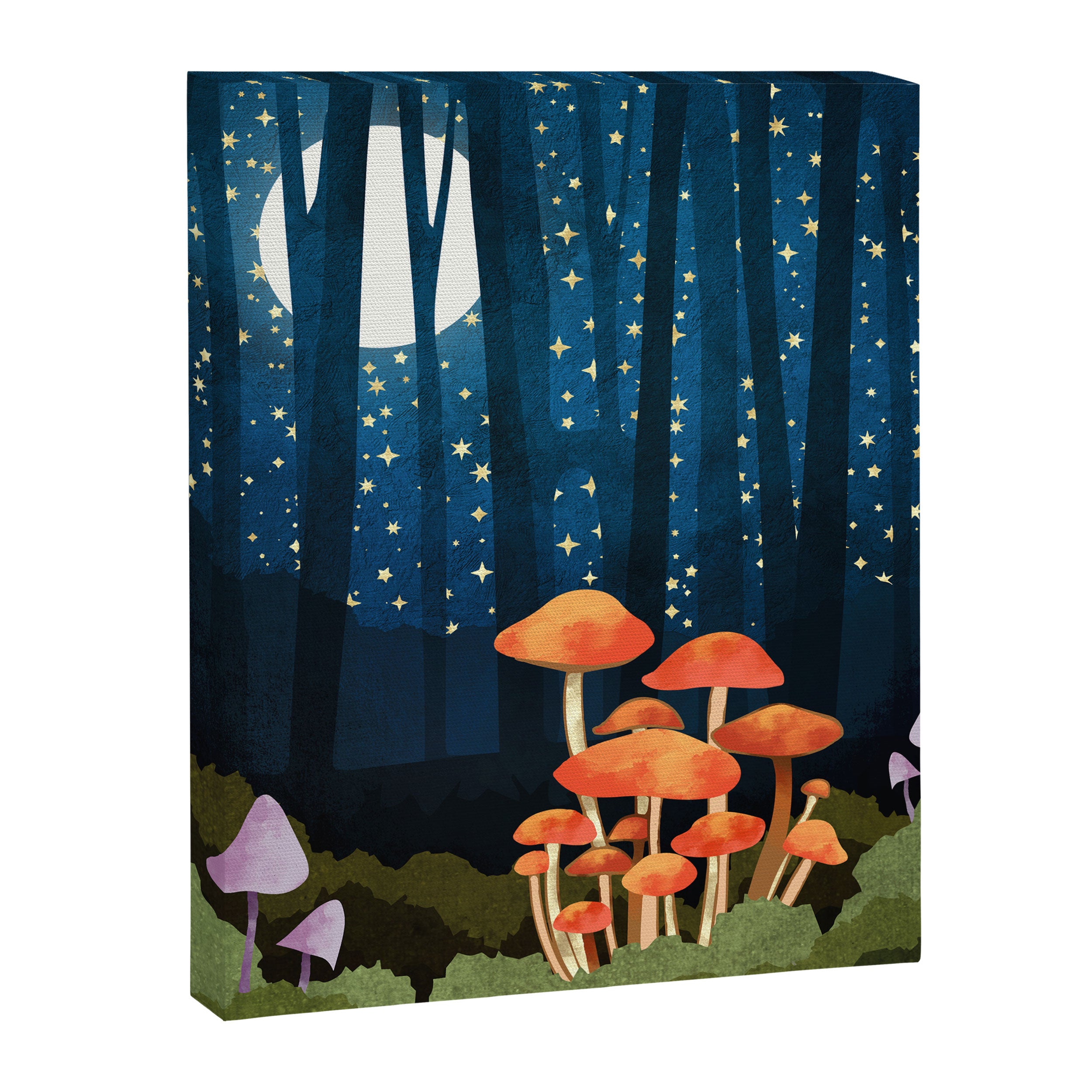 Midnight Mushrooms Canvas Print Gallery Image 8