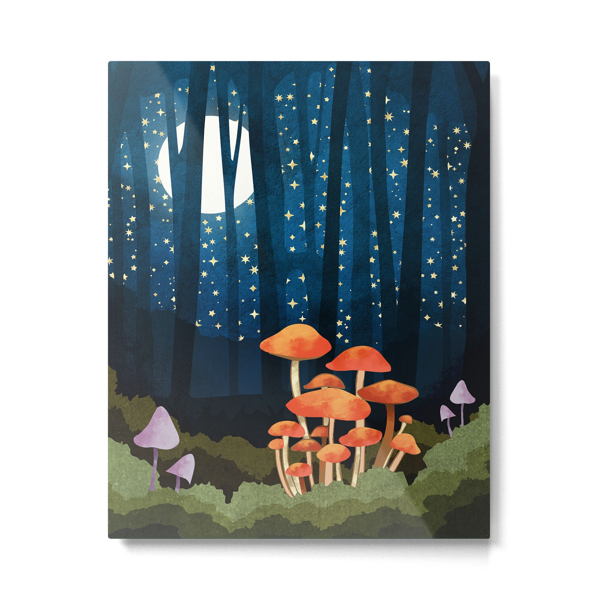 Midnight Mushrooms Metal Print Gallery Image 6