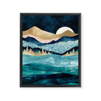 Midnight Ocean Framed Canvas Print Gallery Image 8