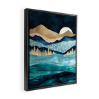 Midnight Ocean Framed Canvas Print Gallery Image 2