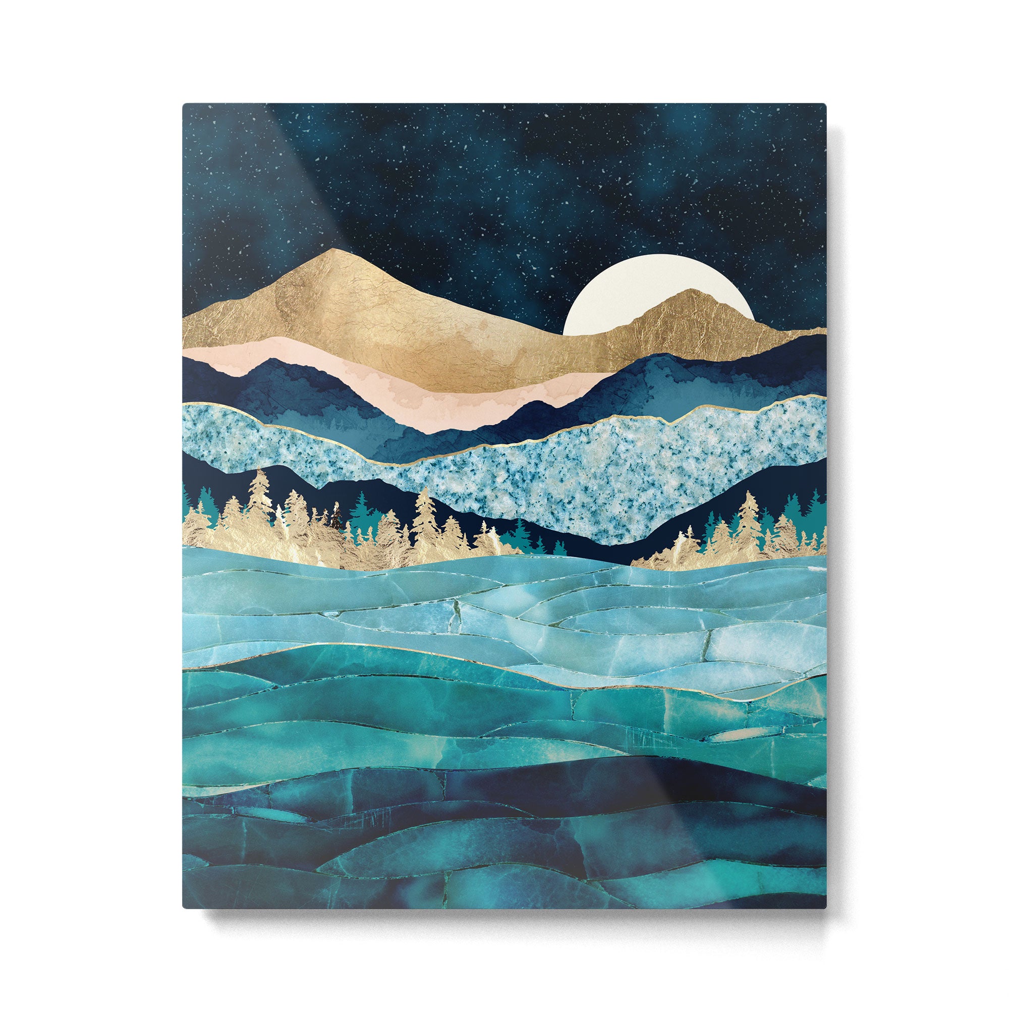 Midnight Ocean Metal Print Gallery Image 6