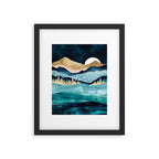 Midnight Ocean Framed Art Print Gallery Image 4