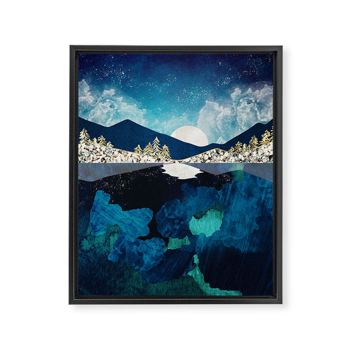 Midnight Water Framed Canvas Print Gallery Image 1