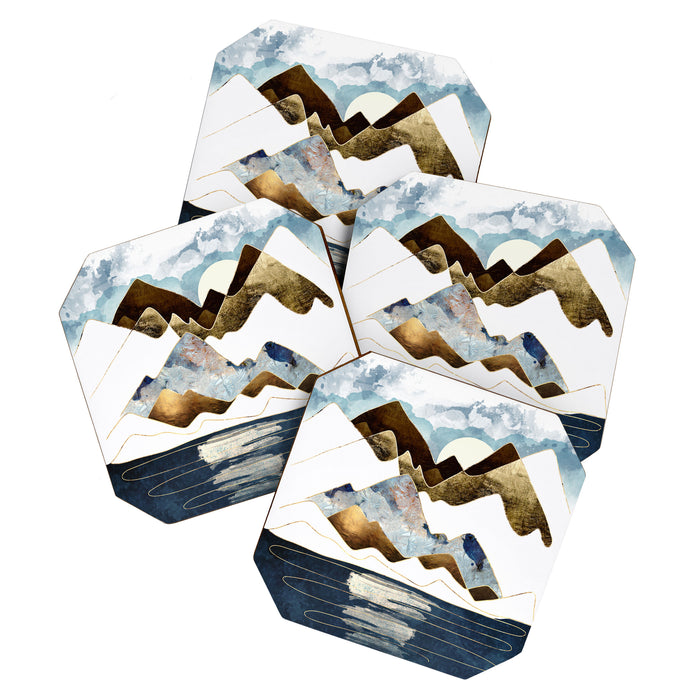 Minimal Abstract Mountains Coaster Gallery Image 1