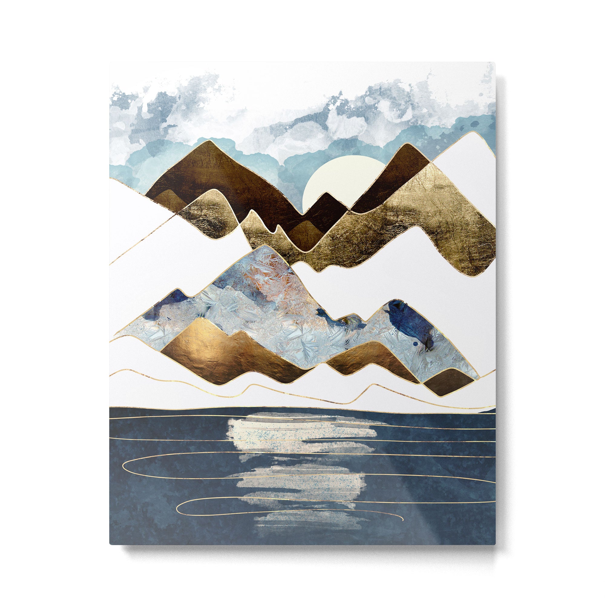 Minimal Abstract Mountains Metal Print Gallery Image 6