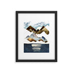 Minimal Abstract Mountains Framed Art Print Gallery Image 6