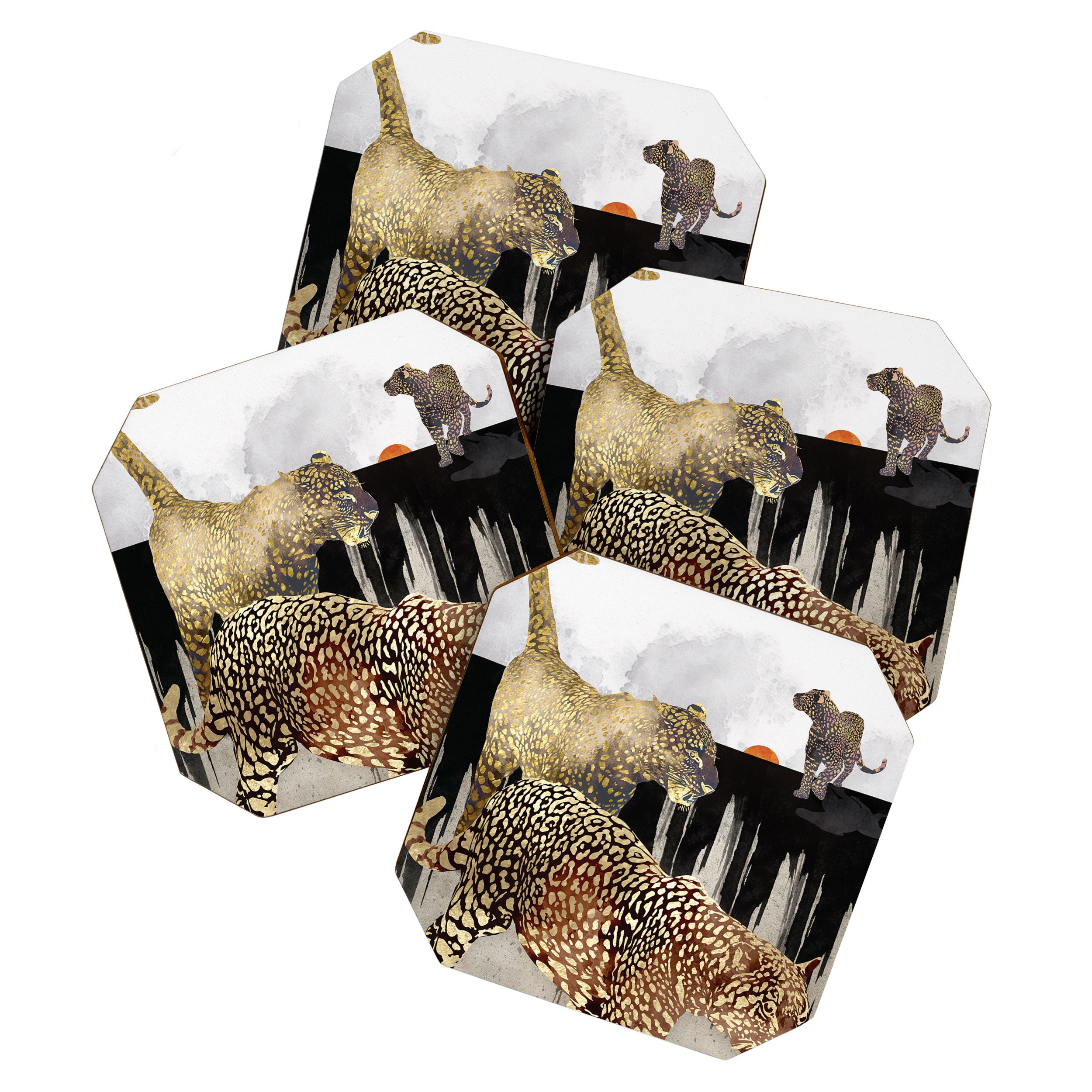 Minimal Leopards Coaster Gallery Image 1