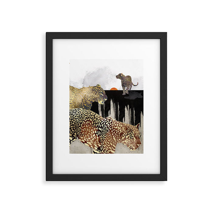 Minimal Leopards Framed Art Print Gallery Image 1