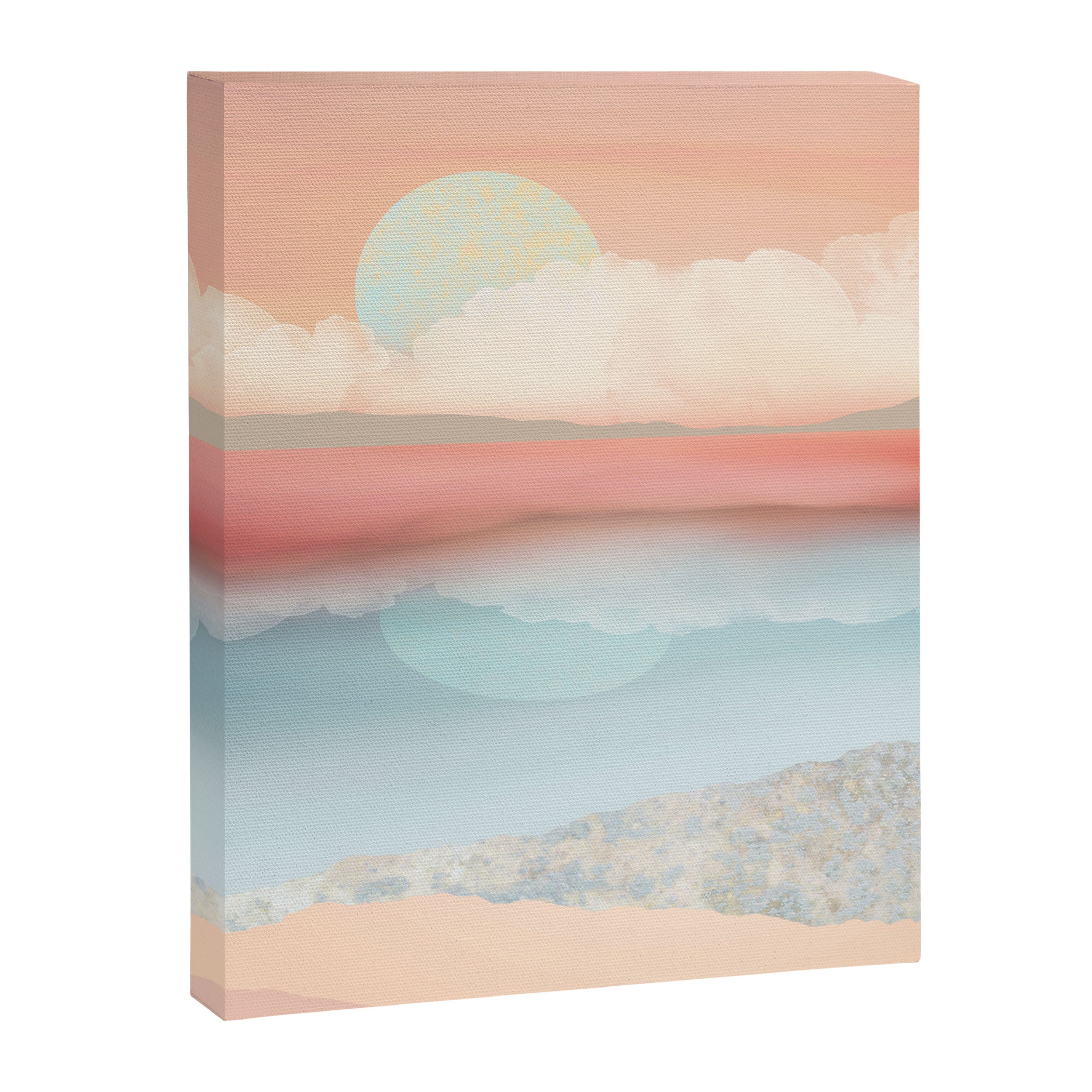Mint Moon Beach Canvas Print Gallery Image 8