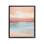 Mint Moon Beach Framed Canvas Print Gallery Image 8