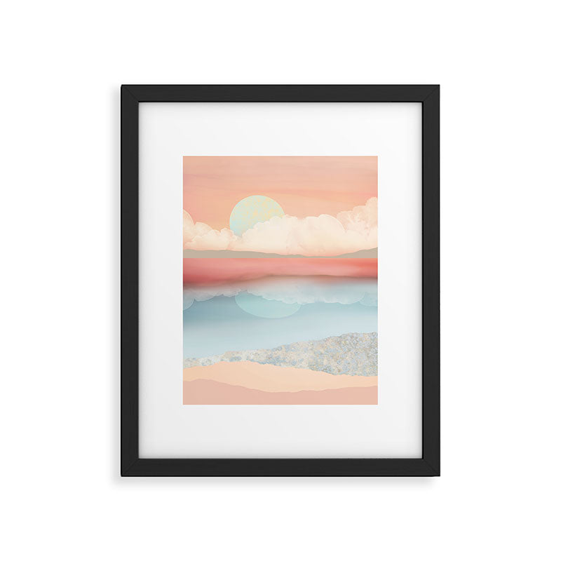 Mint Moon Beach Framed Art Print Gallery Image 4