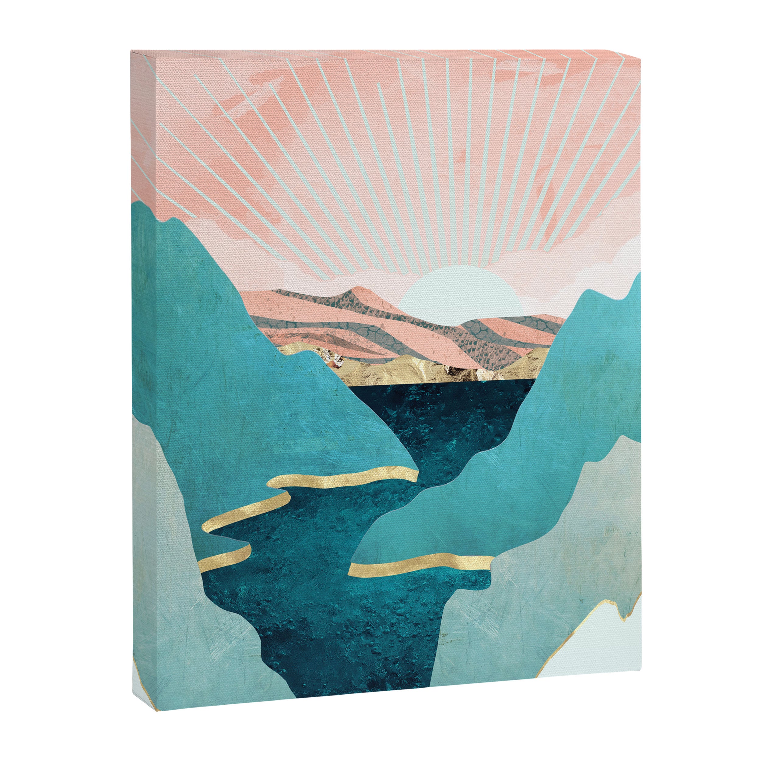 Mint Mountains Canvas Print Gallery Image 8