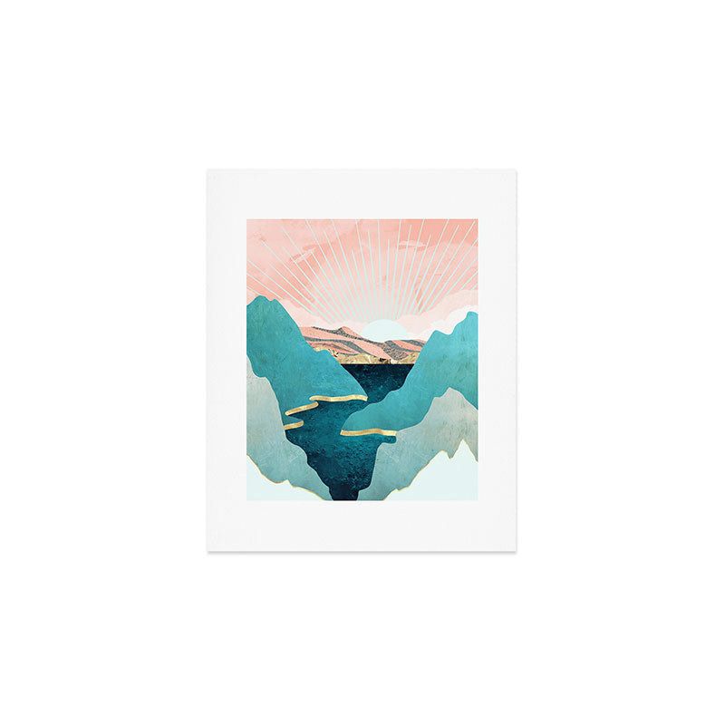 Mint Mountains Art Print Gallery Image 1