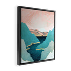 Mint Mountains Framed Canvas Print Gallery Image 2