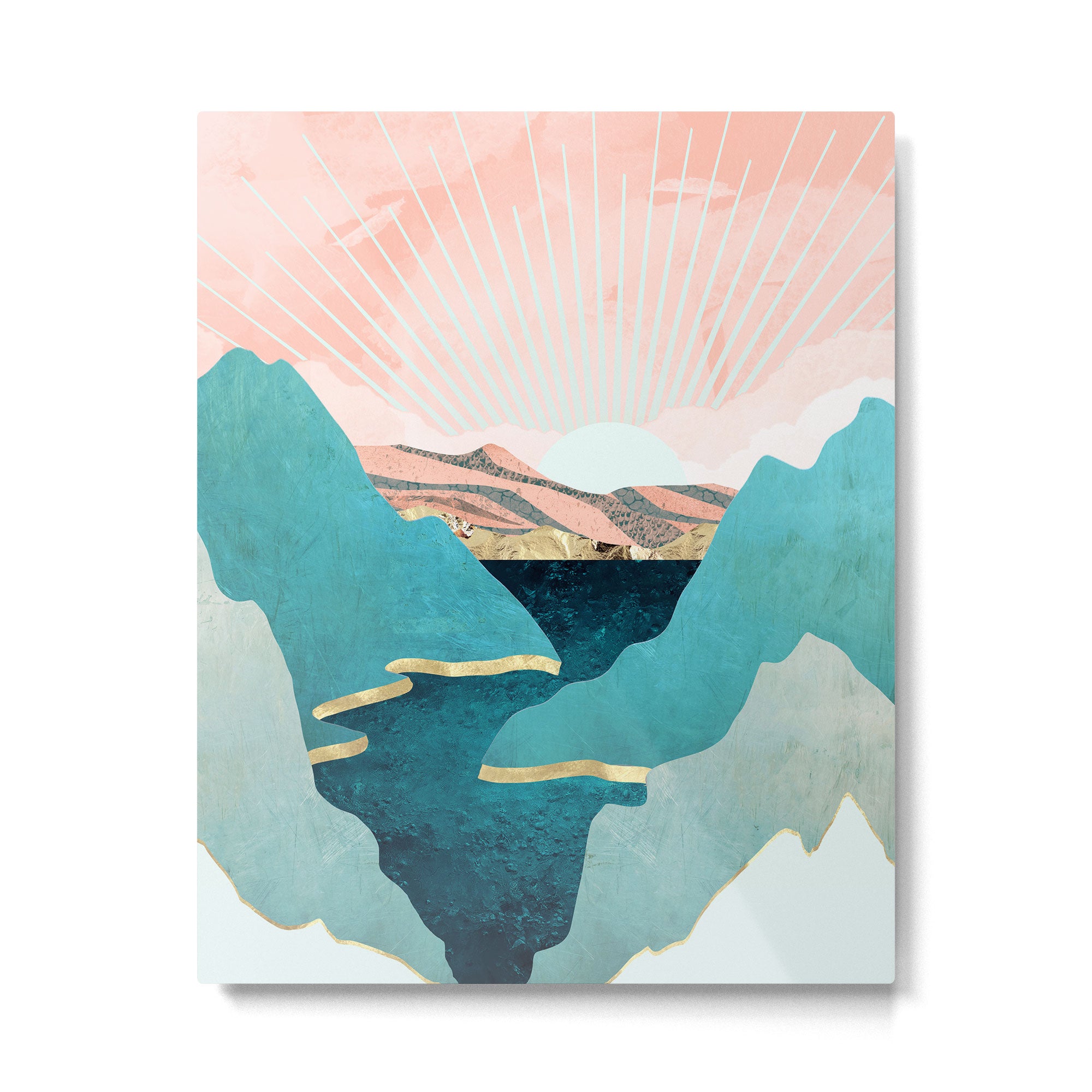 Mint Mountains Metal Print Gallery Image 6