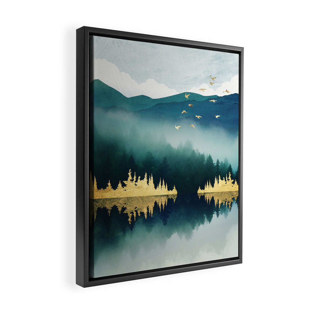 Mist Reflection Framed Canvas Print Gallery Image 2