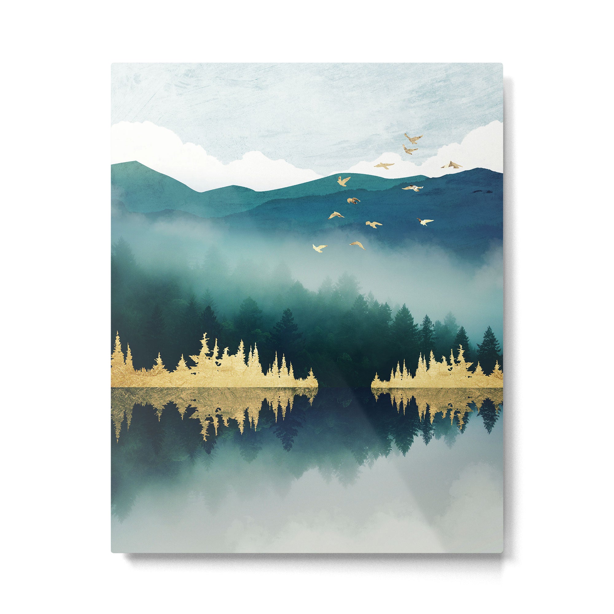 Mist Reflection Metal Print Gallery Image 6