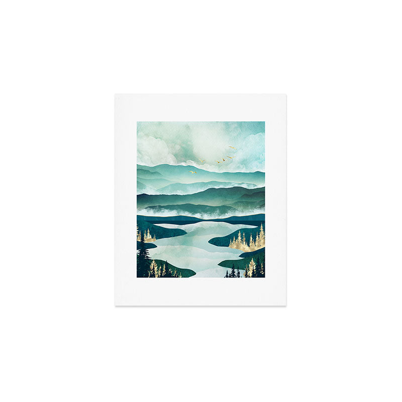 Misty Lake Art Print Gallery Image 1
