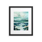 Misty Lake Framed Art Print Gallery Image 6