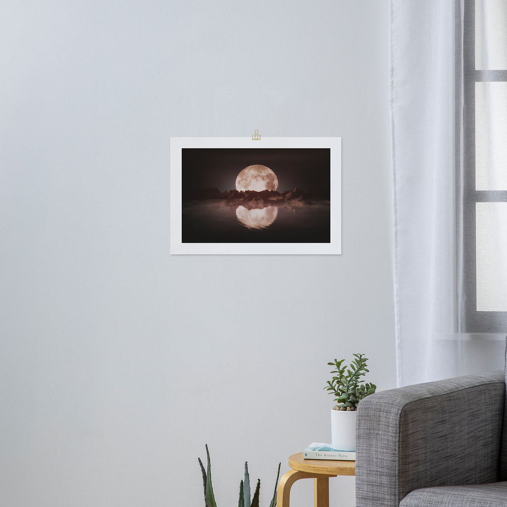 Misty Moon Art Print Gallery Image 3