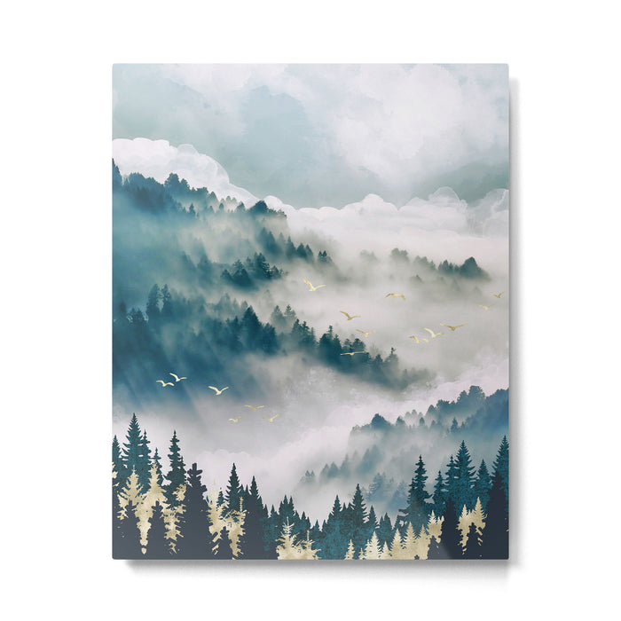 Misty Mountains Metal Print Gallery Image 1