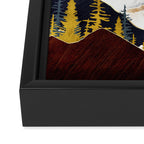 Misty Peaks Framed Canvas Print Gallery Image 3