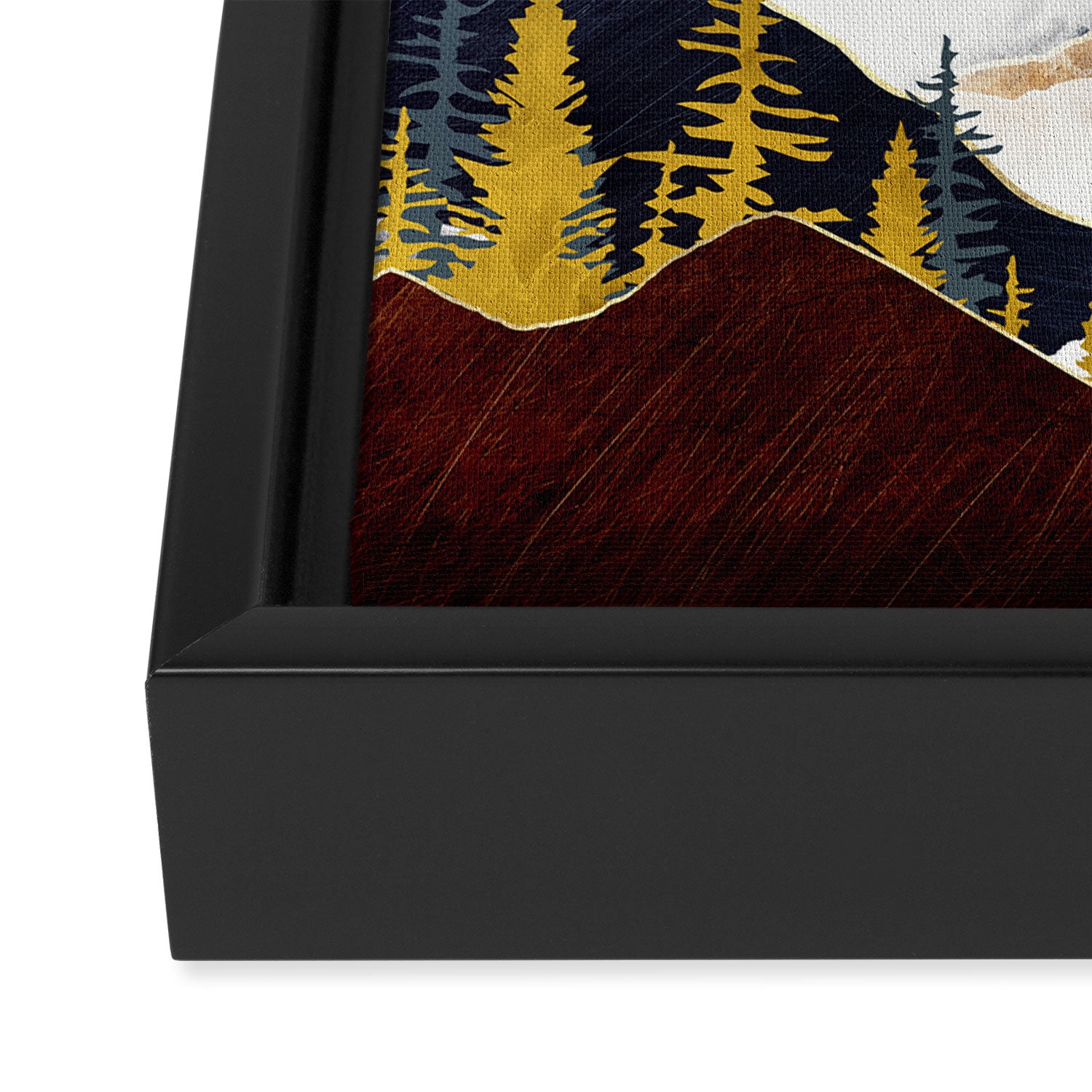 Misty Peaks Framed Canvas Print Gallery Image 3