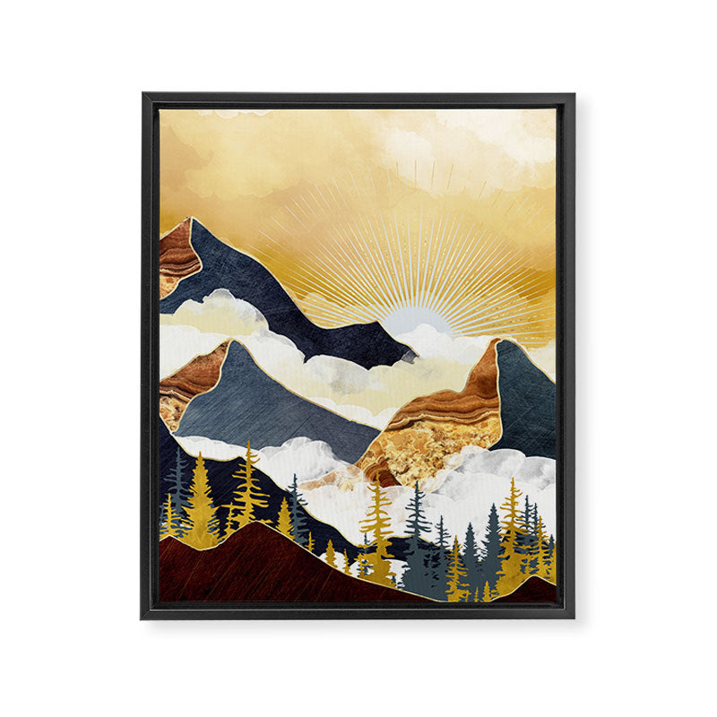 Misty Peaks Framed Canvas Print Gallery Image 8