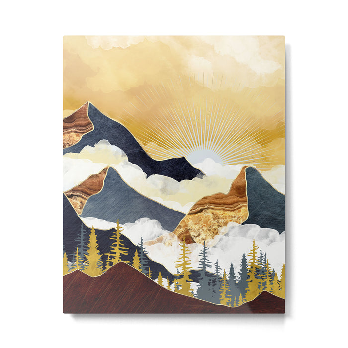 Misty Peaks Metal Print Gallery Image 1