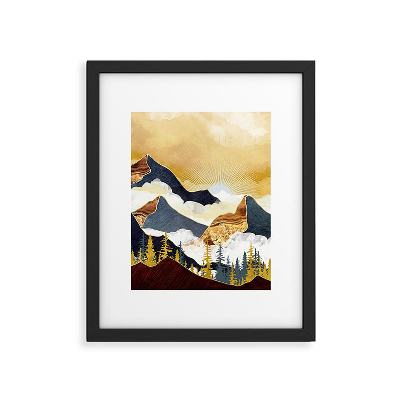 Misty Peaks Framed Art Print Gallery Image 6