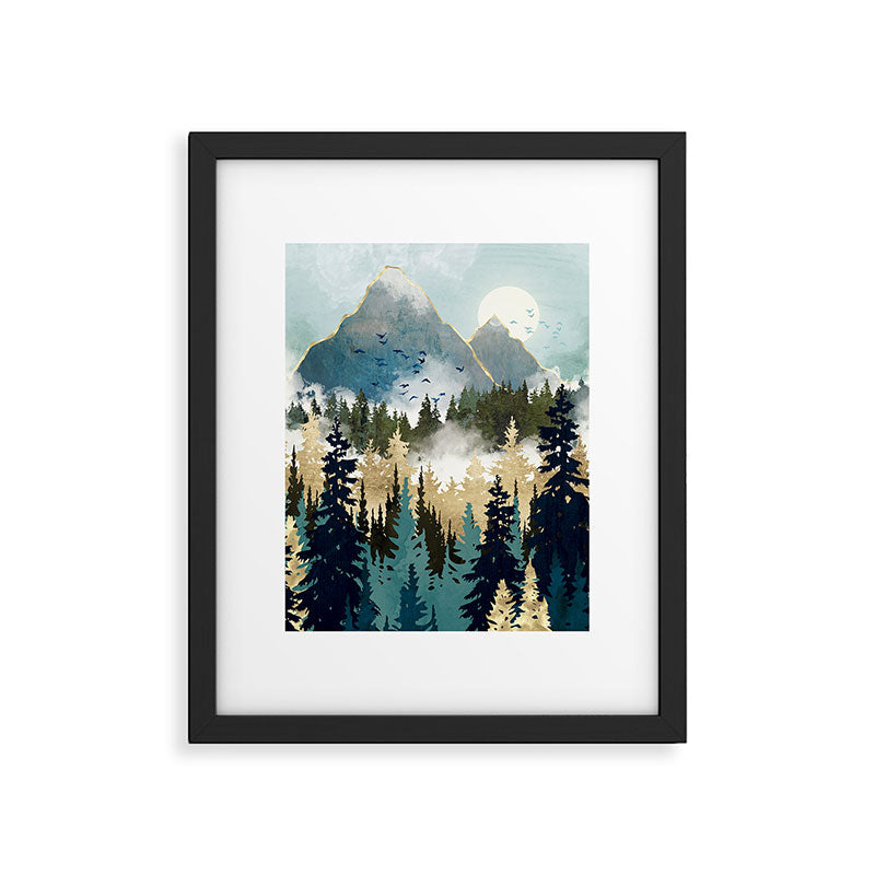 Misty Pines Framed Art Print Gallery Image 4