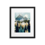 Misty Pines Framed Art Print Gallery Image 4