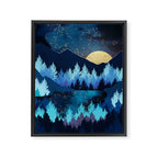 Moon Forest Framed Canvas Print Gallery Image 8