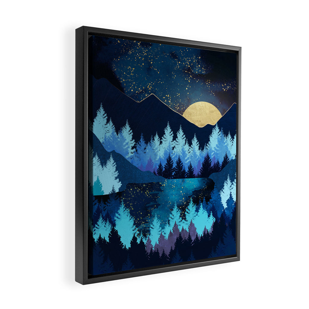Moon Forest Framed Canvas Print Gallery Image 2