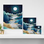 Moon Glow - Horizontal  Canvas Print Gallery Image 3
