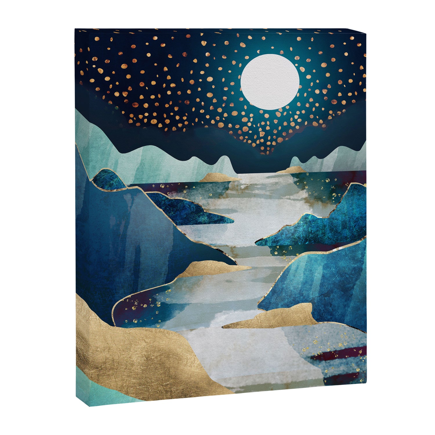Moon Glow - Horizontal  Canvas Print Gallery Image 3