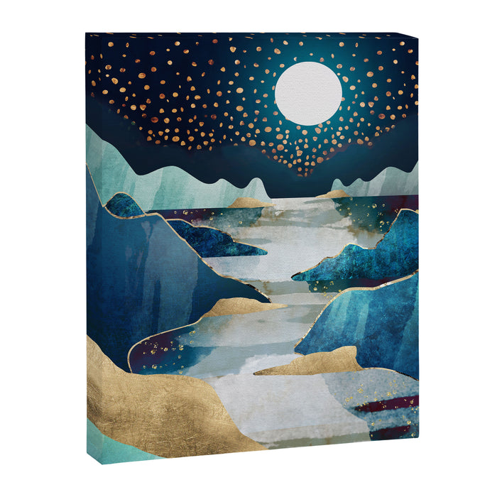 Moon Glow - Horizontal  Canvas Print Gallery Image 1