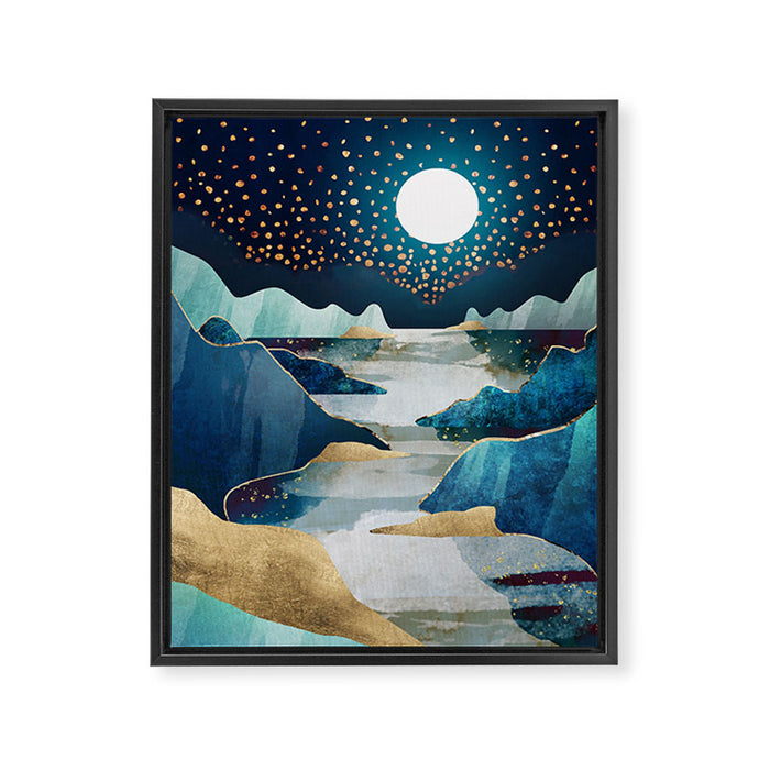 Moon Glow - Horizontal  Framed Canvas Print Gallery Image 1