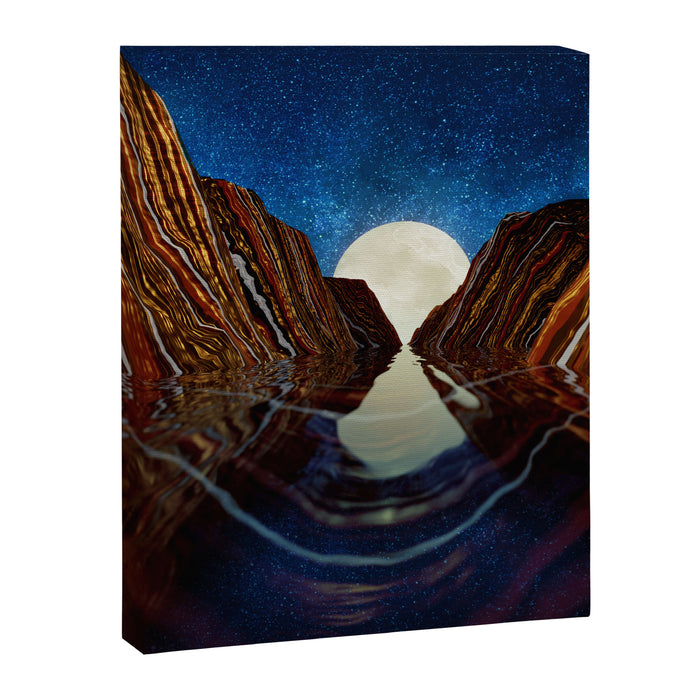 Moon Reflection Canvas Print Gallery Image 1