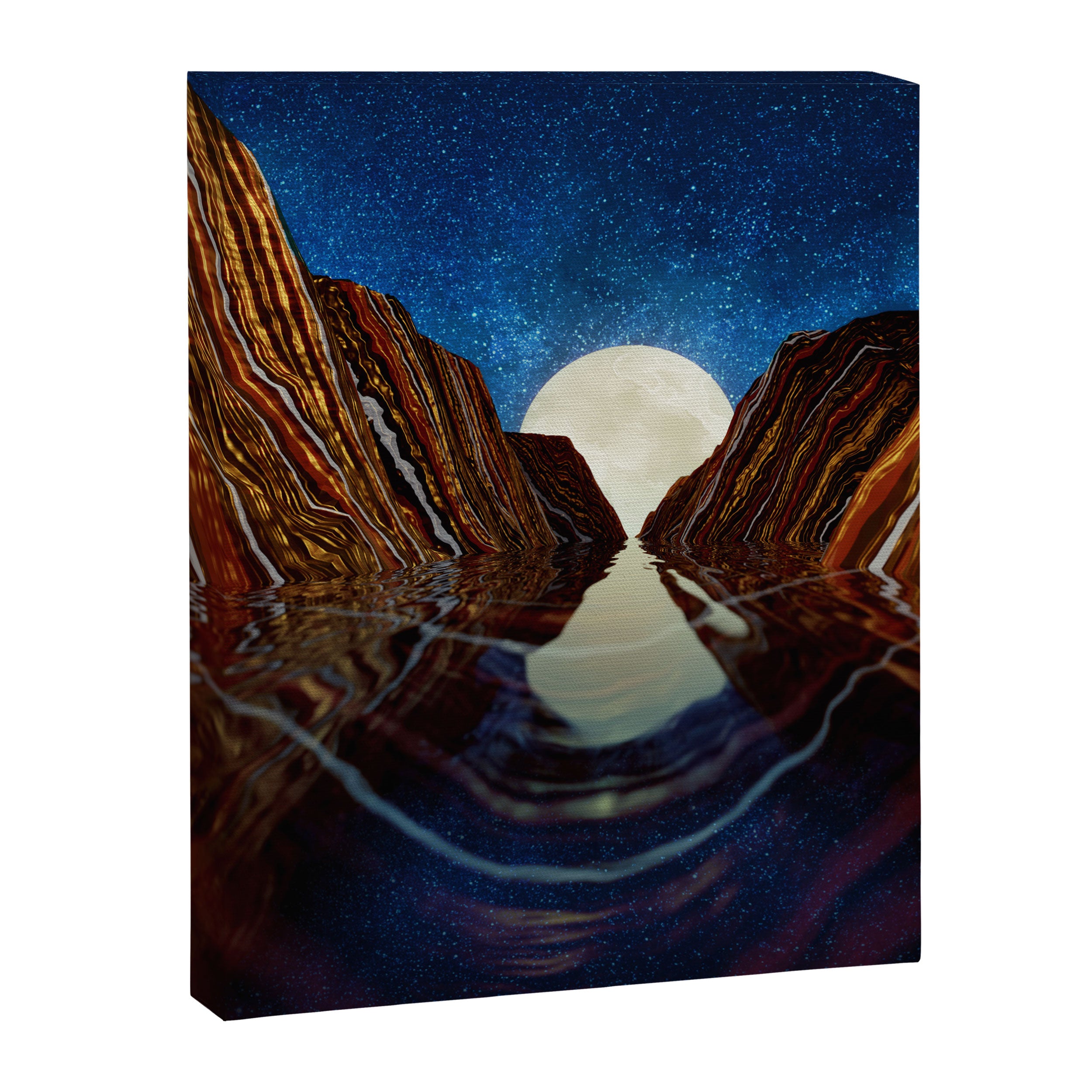 Moon Reflection Canvas Print Gallery Image 8