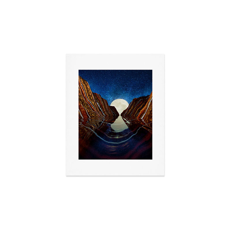 Moon Reflection Art Print Gallery Image 1