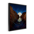 Moon Reflection Framed Canvas Print Gallery Image 2
