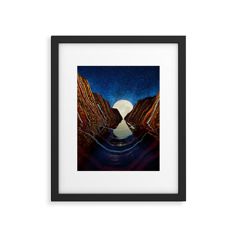 Moon Reflection Framed Art Print Gallery Image 6