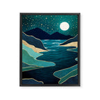 Moon Water Vista Framed Canvas Print Gallery Image 8