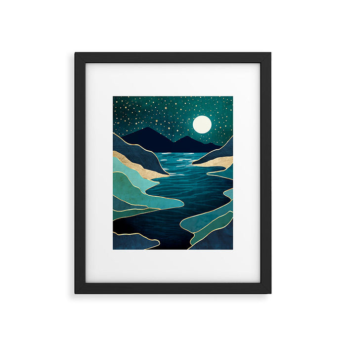 Moon Water Vista Framed Art Print Gallery Image 1