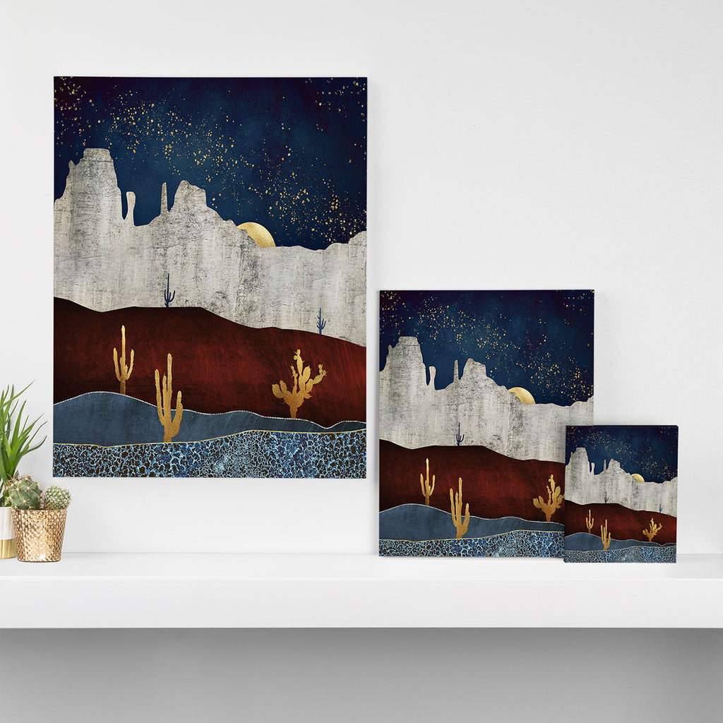 Moonlit Desert Canvas Print Gallery Image 3