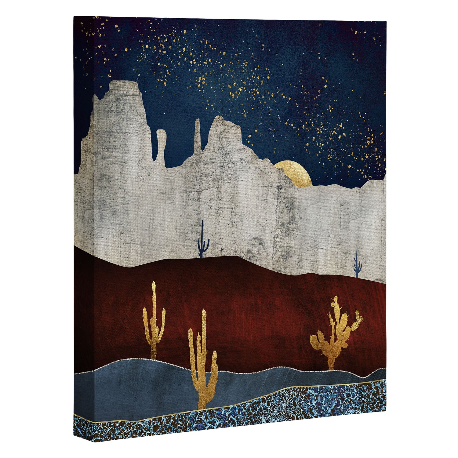 Moonlit Desert Canvas Print Gallery Image 3